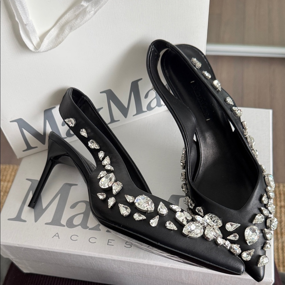 MAX MARA Swarovski Crystal Heels – EU 36.5 – Limited Edition – $1200